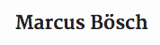 Marcus Bösch
